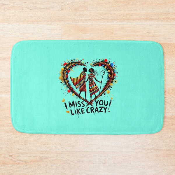 Item preview, I MISS YOU LIKE CRAZY! Tribal Art Love designed and sold by Shs-Kenya.