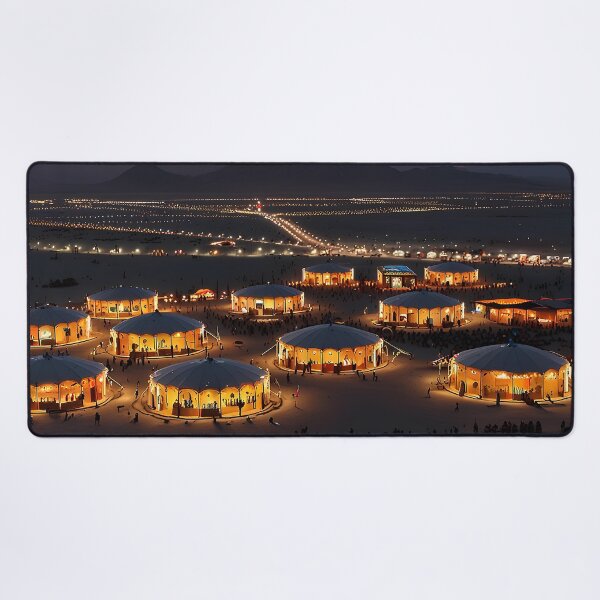 Item preview, An aerial view of Black Rock City designed and sold by Nickyayee.
