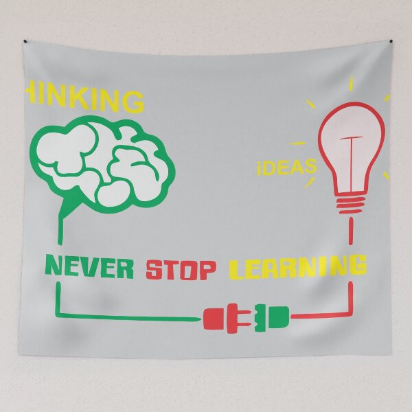 Item preview, Motivation Quote Never, Stop, Learning Art design designed and sold by Artist300DPI.