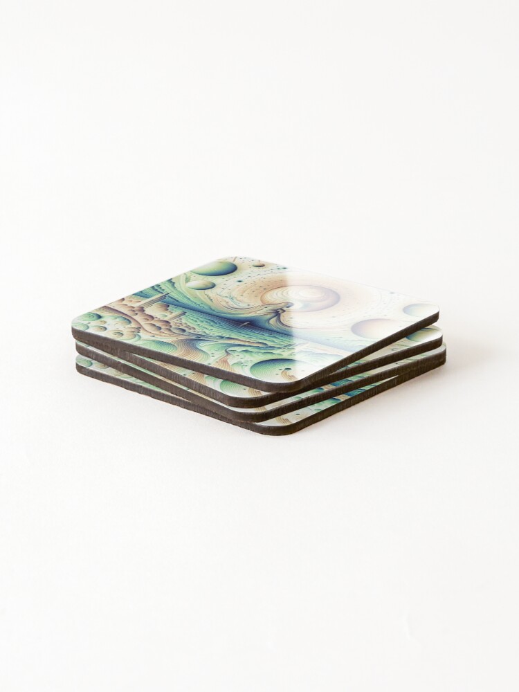 Thumbnail 4 of 5, Coasters (Set of 4), Optimized Inverted designed and sold by HalcyonThings.