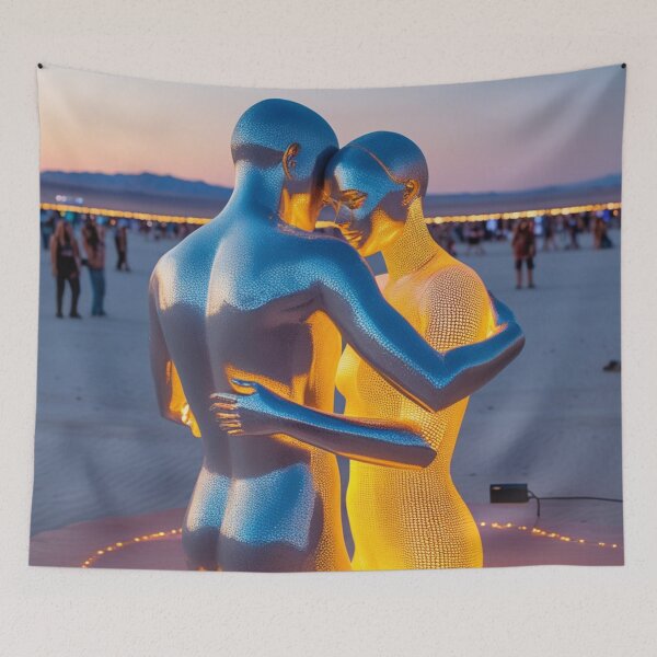 Item preview, Solarpunk. The Burning Man festival Poster designed and sold by Nickyayee.