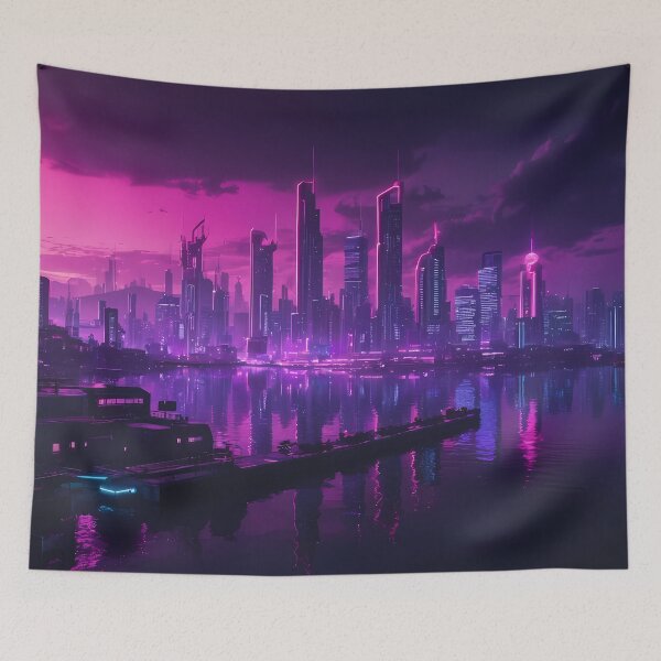 Item preview, Cyberpunk City Skyline designed and sold by papi1998.