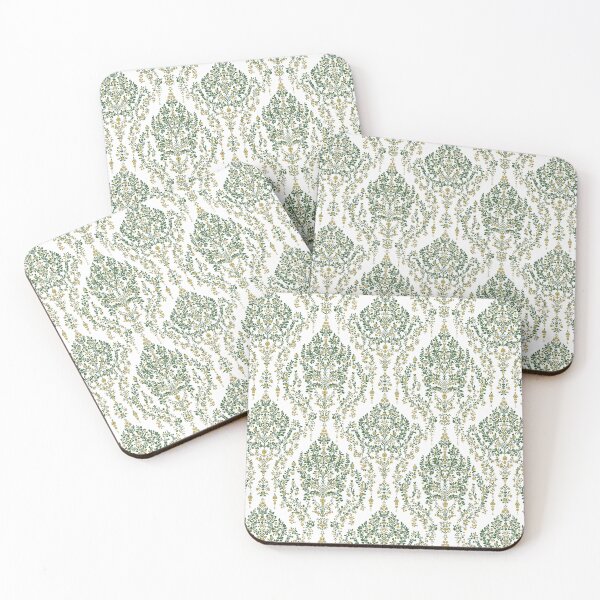 Item preview, Thai-Inspired Seamless Patterns - Digital Gold, Lime Green & Pale Green Designs designed and sold by IssaraStudio.