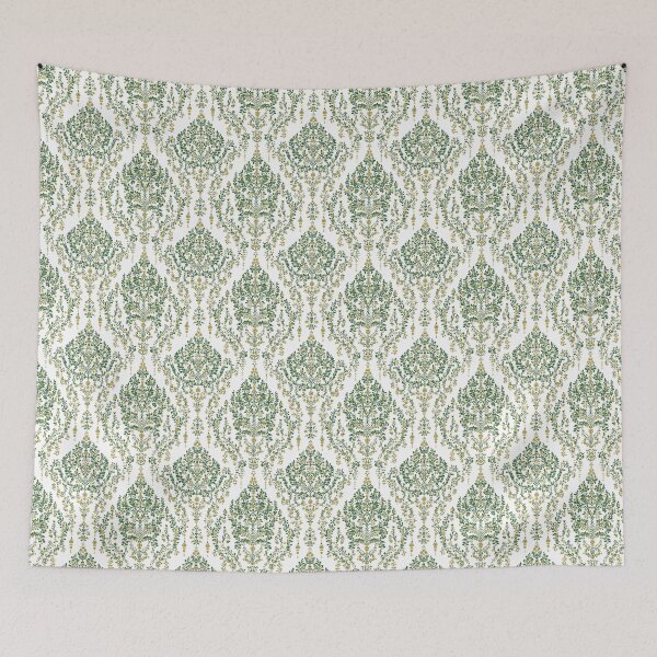Item preview, Thai-Inspired Seamless Patterns - Digital Gold, Lime Green & Pale Green Designs designed and sold by IssaraStudio.