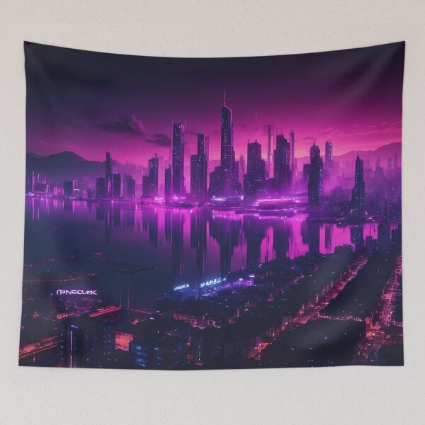 Item preview, Cyberpunk City Skyline designed and sold by papi1998.
