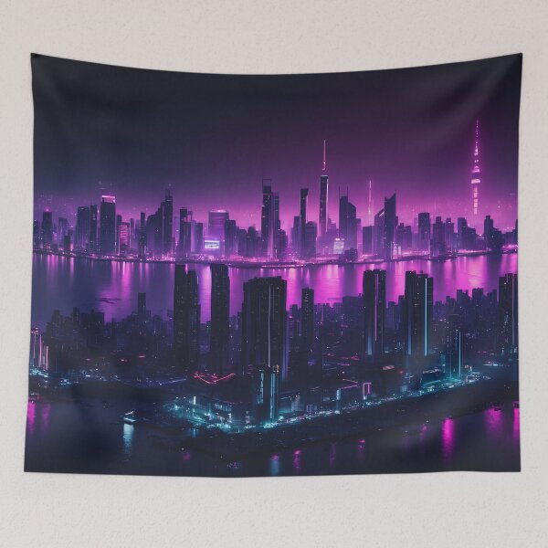 Item preview, Cyberpunk City Skyline designed and sold by papi1998.