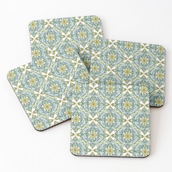 Item preview, Gold & Green Thai Pattern Bundle - Seamless Digital Art for Fashion & Home designed and sold by IssaraStudio.