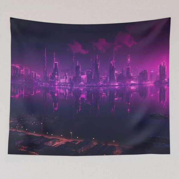 Item preview, Cyberpunk City Skyline designed and sold by papi1998.