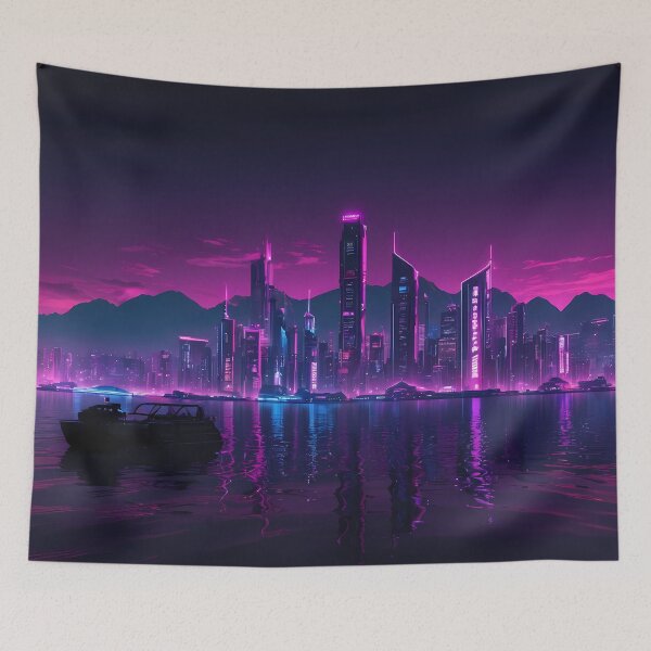 Item preview, Cyberpunk City Skyline designed and sold by papi1998.
