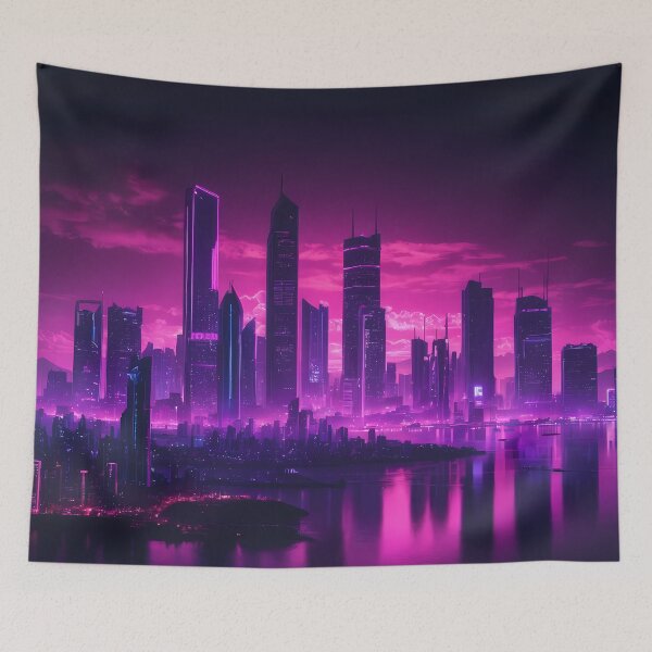 Item preview, Cyberpunk City Skyline designed and sold by papi1998.
