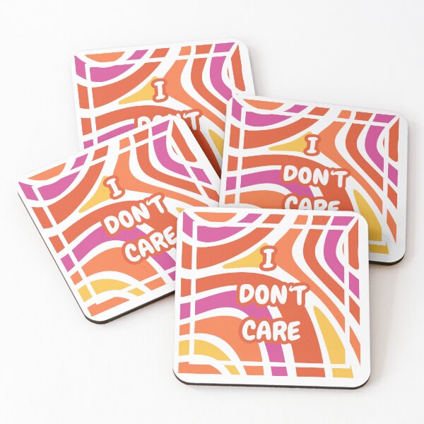 Item preview, I don't care, colorful graphics, colorful stripes designed and sold by silent-violin.