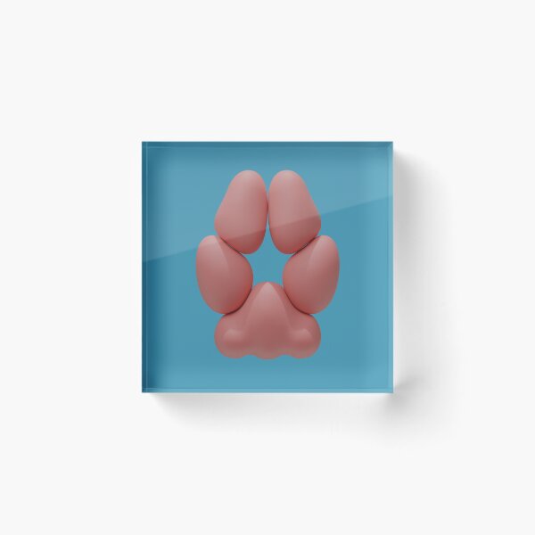 Item preview, Fox-styled 3D Pawpad Design (Pink) designed and sold by Daymusik.