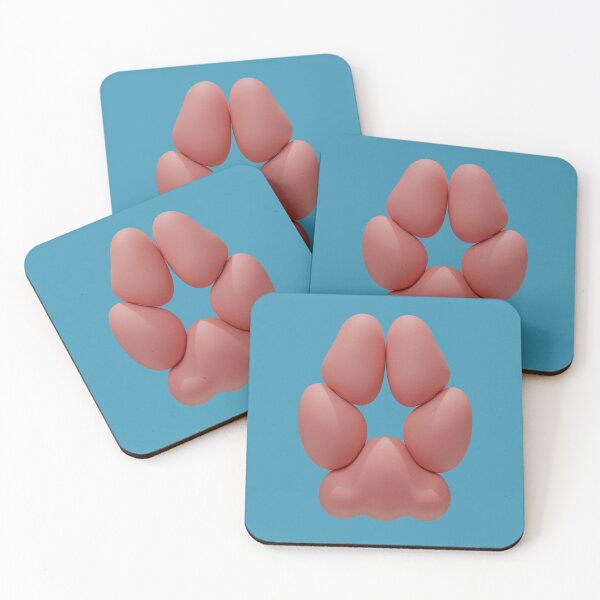 Item preview, Fox-styled 3D Pawpad Design (Pink) designed and sold by Daymusik.
