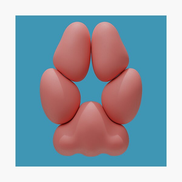 Item preview, Fox-styled 3D Pawpad Design (Pink) designed and sold by Daymusik.