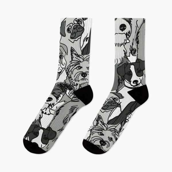 Item preview, Black and White Dogs Pattern designed and sold by BeNoOne.