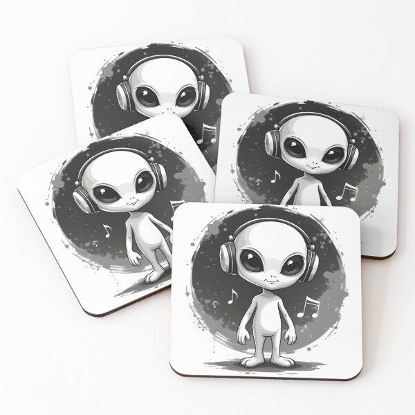 Item preview, Monster Munch Tees Music Lover Alien designed and sold by Snackwear Apparel.