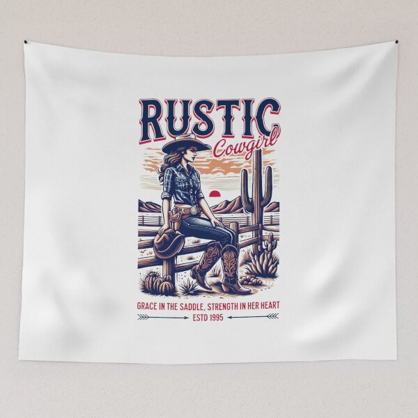 Item preview, Rustic Cowgirl Aesthetic - Western Style Vintage Design designed and sold by Colorful-Garden.