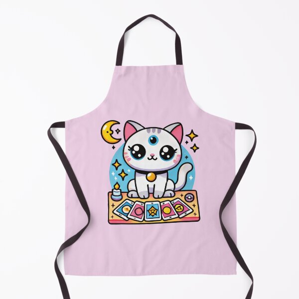 Item preview, kawaii cat doing tarot designed and sold by samah82.