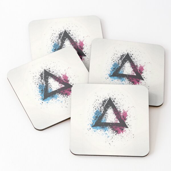 Item preview, Paint Splash Triangle Logo Design designed and sold by GoldenTealArts.