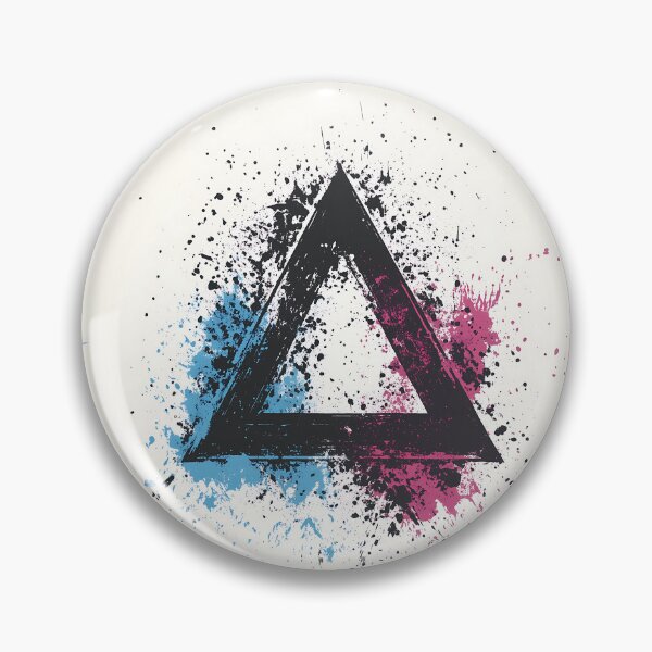 Item preview, Paint Splash Triangle Logo Design designed and sold by GoldenTealArts.