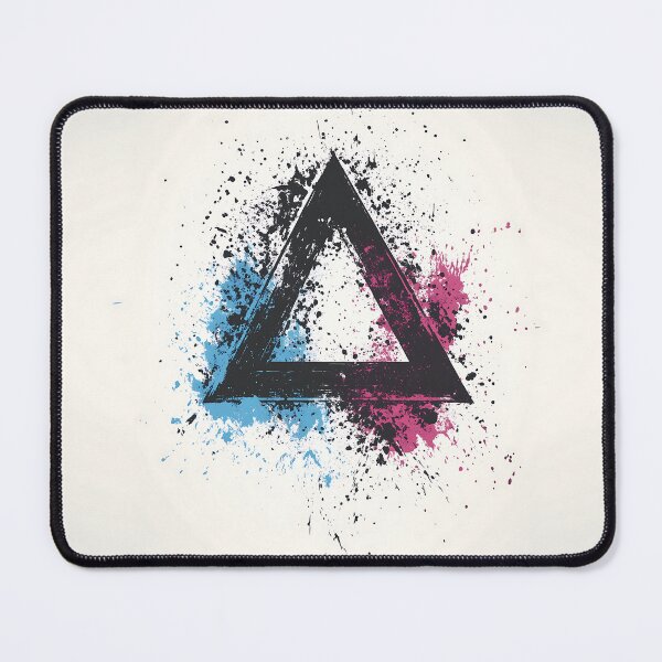Item preview, Paint Splash Triangle Logo Design designed and sold by GoldenTealArts.