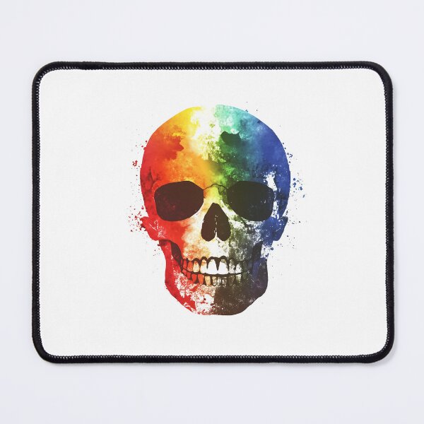 Item preview, Rainbow Skull Minimalist Logo Design designed and sold by GoldenTealArts.