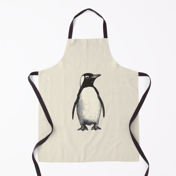 Item preview, Minimalistic Penguin Illustration With Vintage Style designed and sold by GoldenTealArts.