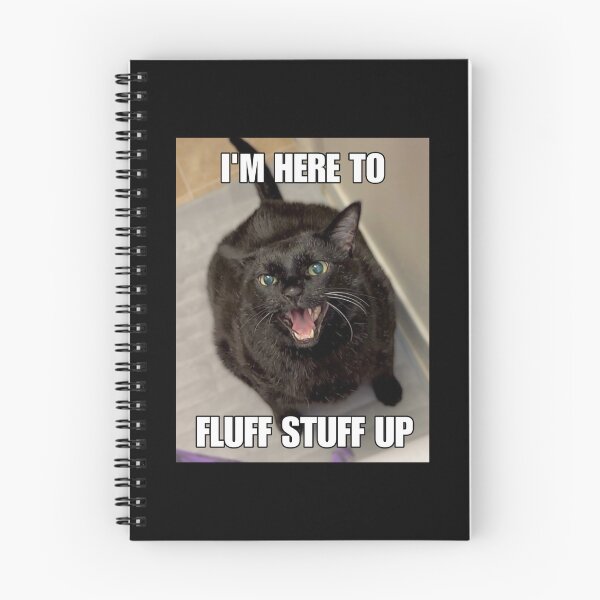 Item preview, Angry Black Cat • Here to Fluff Stuff Up designed and sold by MannyShop.