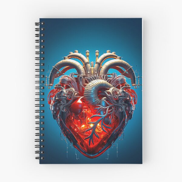 Item preview, Cybernetic Heart of Steel Futuristic Steampunk Fusion designed and sold by Amanda's Factory.