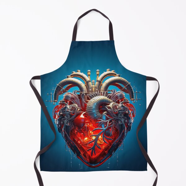 Item preview, Cybernetic Heart of Steel Futuristic Steampunk Fusion designed and sold by Amanda's Factory.