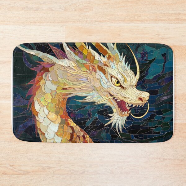 Item preview, Gold Dragon Mosaic Fantasy Design designed and sold by Nerdy Realms Store.