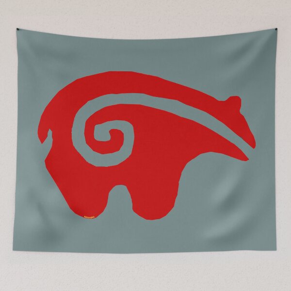 Item preview, Native American Inspired Bear Red designed and sold by Havocgirl.