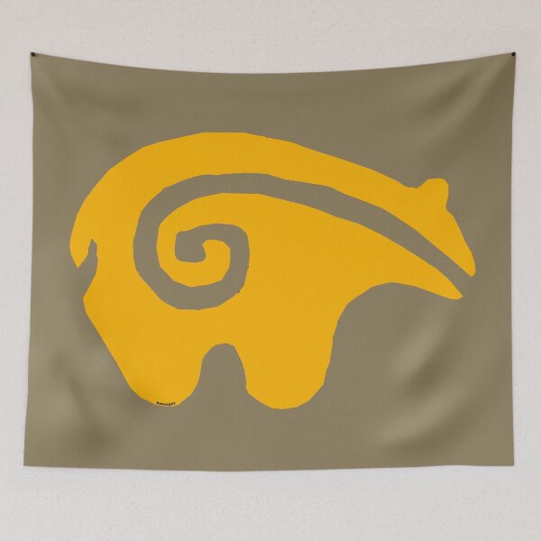 Item preview, Native American Inspired Bear Golden Yellow designed and sold by Havocgirl.