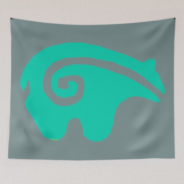 Item preview, Native American Inspired Bear Turquoise designed and sold by Havocgirl.