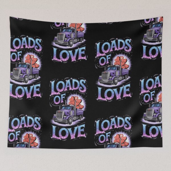 Item preview, Loads of Love - Magic Truck with Hearts designed and sold by TrippyBunnyShop.