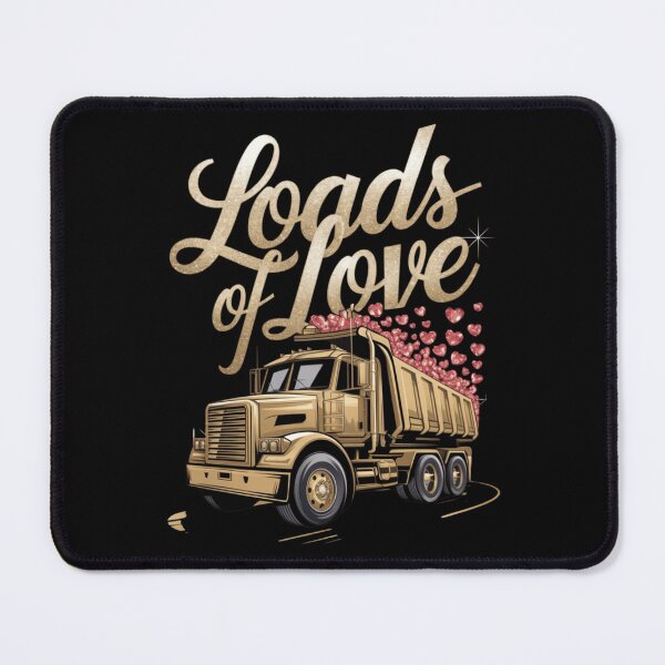 Item preview, Loads of Love Dump Gold Truck with Hearts designed and sold by TrippyBunnyShop.