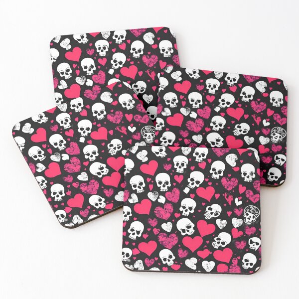 Item preview, Spooky Scary Love, Skulls and Hearts designed and sold by FroggyFly Designs.