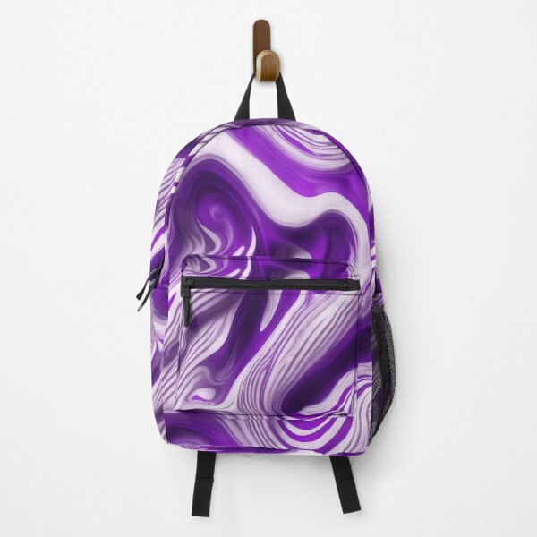 Item preview, A design of liquid acrylic swirls, purple, white designed and sold by CoolPixels.