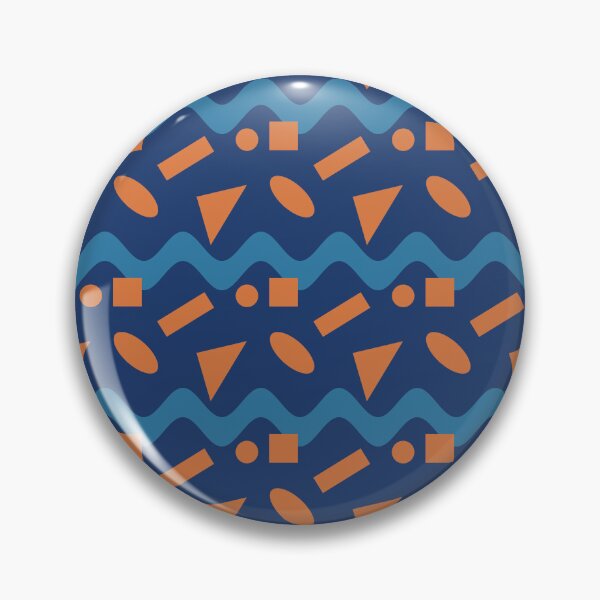 Item preview, Blue Wave With Geometry designed and sold by KeksWorkroom.