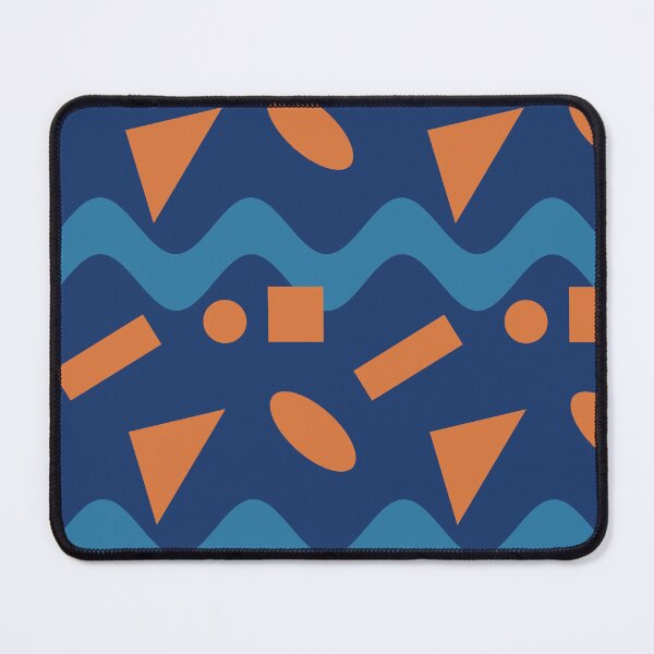 Item preview, Blue Wave With Geometry designed and sold by KeksWorkroom.