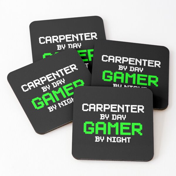 Item preview, Carpenter By Day, Gamer By Night - Funny Carpenter Gamer designed and sold by zhilwahesani.