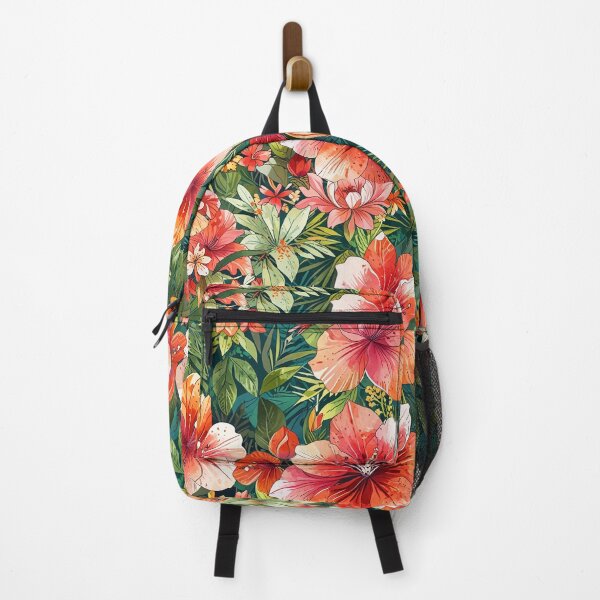 Item preview, Bold tropical flower composition, large red blooms designed and sold by CoolPixels.