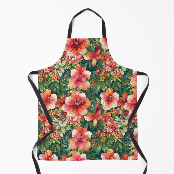 Item preview, Bold tropical flower composition, large red blooms designed and sold by CoolPixels.