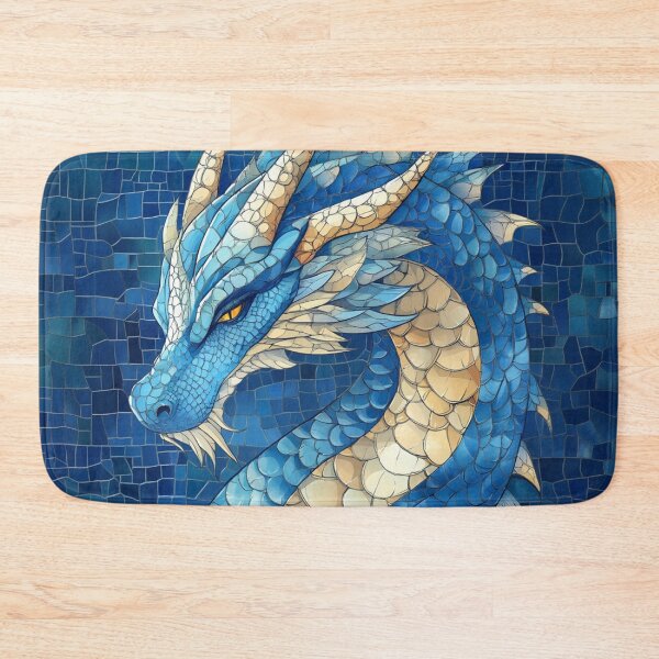 Item preview, Blue Dragon Mosaic Fantasy Design designed and sold by Nerdy Realms Store.
