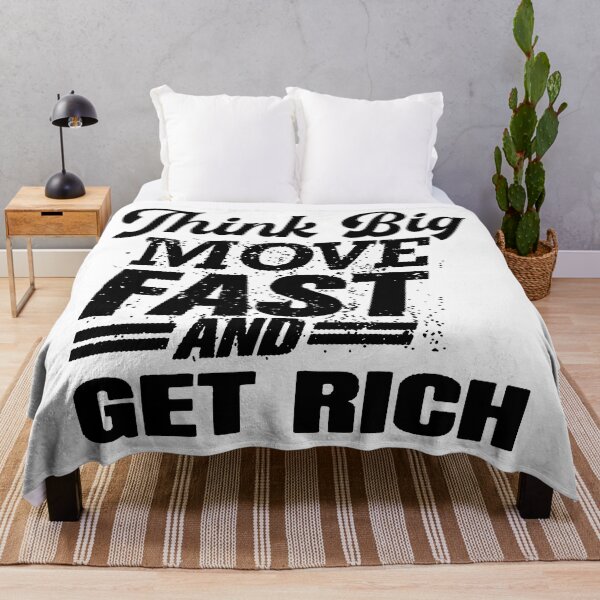 Item preview, Think Big; Move Fast; Get Rich; designed and sold by StickerApe.
