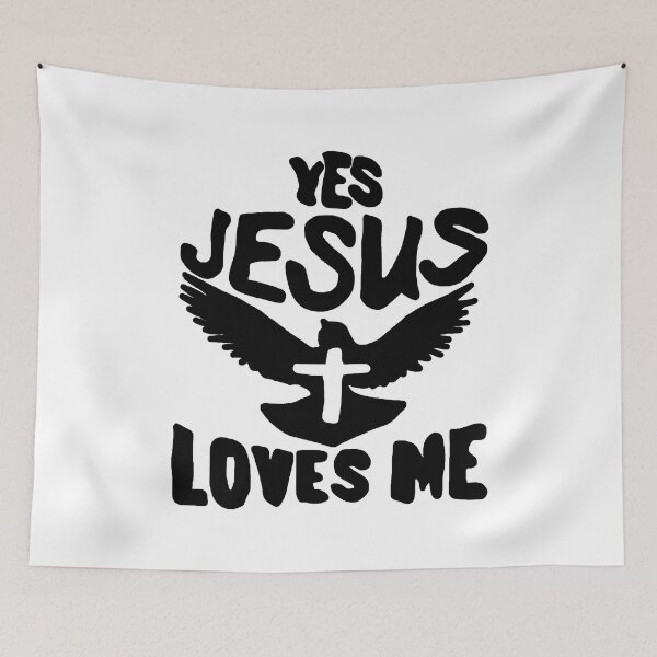 Item preview, Yes Jesus Loves Me; designed and sold by StickerApe.