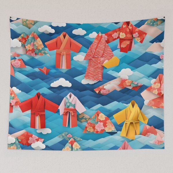 Item preview, Origami Art - Grace in Tradition: The Beauty of Japanese Kimonos designed and sold by ArtfulFolds.