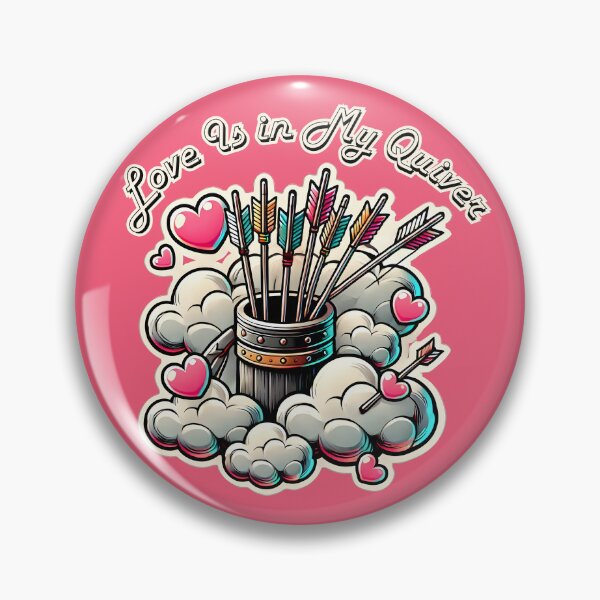 Item preview, Love Is in My Quiver - Whimsical Archery Love Design designed and sold by Dantin.