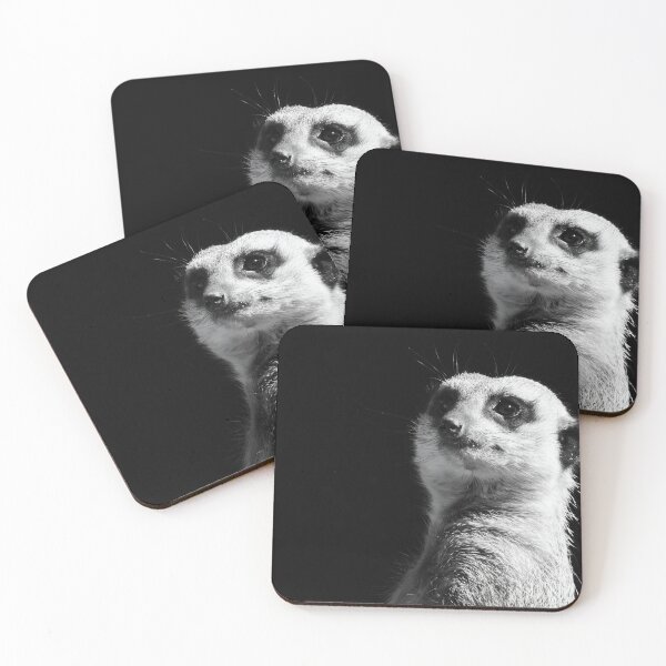 Item preview, Black & White Meerkat designed and sold by Pixel Press Prints.