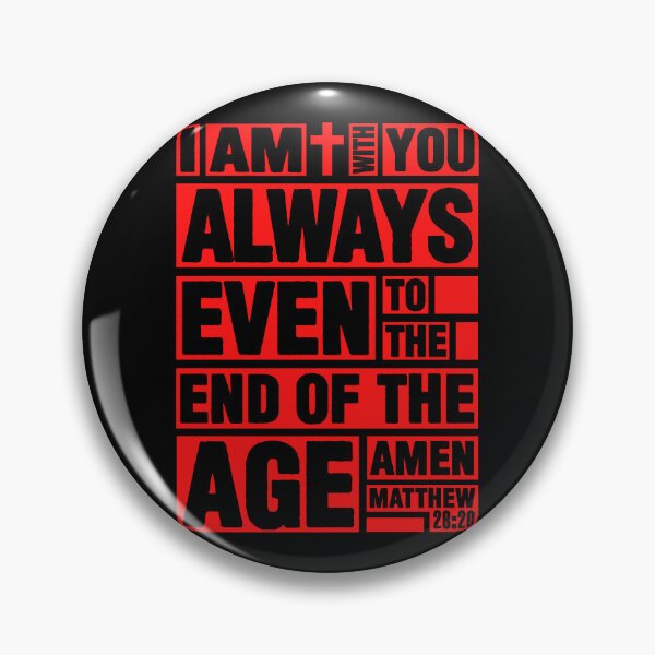 Item preview, Matthew 28:20 I am with you always designed and sold by plushism.